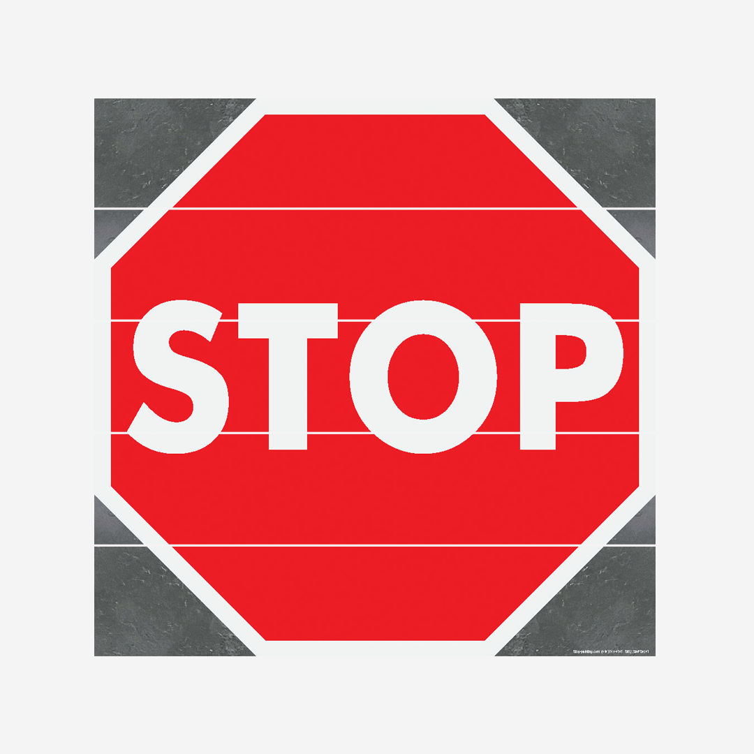 Superior Mark® 20x20-inch Floor Sign